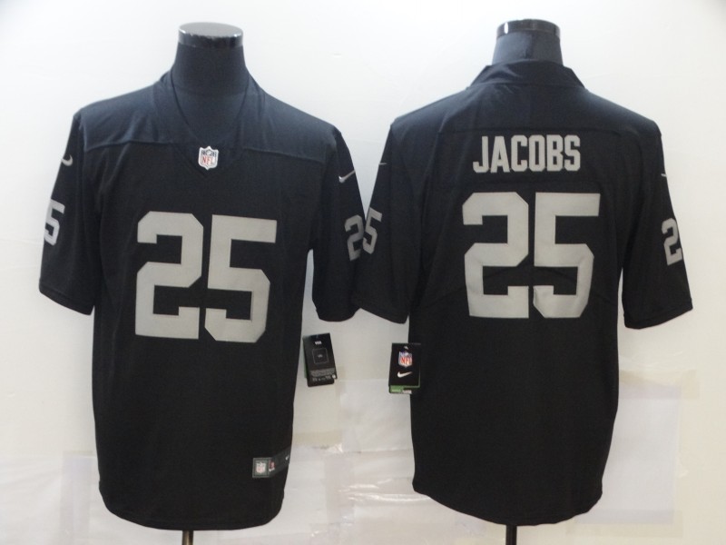 Men's Las Vegas Raiders Josh Jacobs #25 Black Jersey